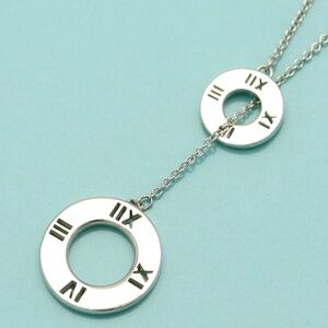 Tiffany & Co. Atlas Lariat Sterling Silver 20" Necklace